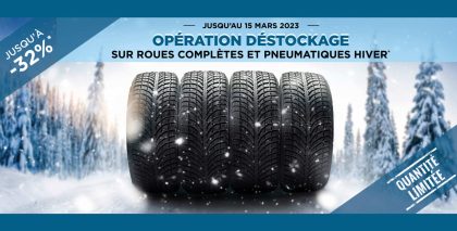 OPÉRATION DÉSTOCKAGE SUR ÉQUIPEMENTS HIVER.